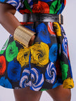 Close-up side view of a model hand in one of the pocket Highlighting functional design