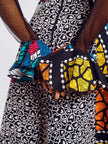 Close-up hand view of Doris Mixed Ankara Print Dress | Amazin Apparels - AmazinApparels