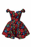 front view of The Signature Sculpted Floral Gown on a white background.